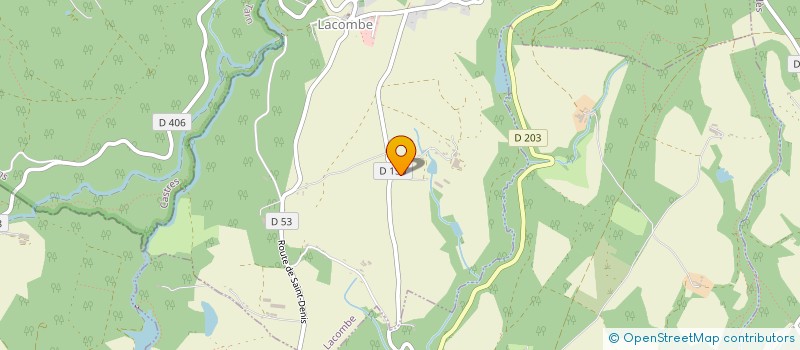 localisation de l'entreprise GAEC LA CASCADE  LACOMBE