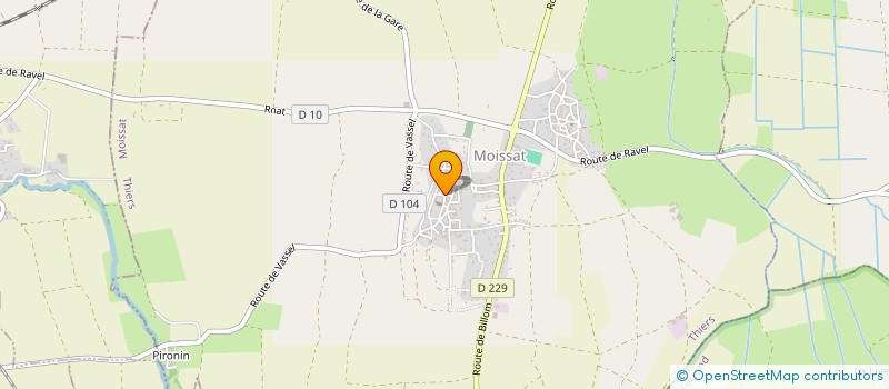 localisation de l'entreprise GAEC LA CAVE A JANOT  MOISSAT