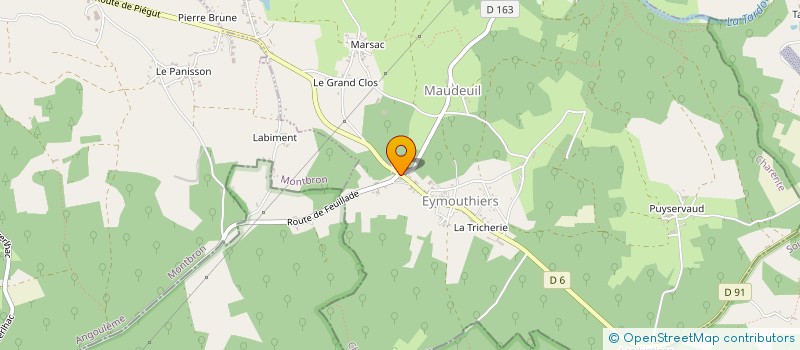 localisation de l'entreprise GAEC LA CHADINIERE à EYMOUTHIERS