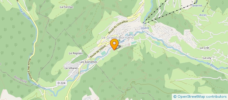 localisation de l'entreprise GAEC LA CHAINE DES ARAVIS à LE GRAND-BORNAND