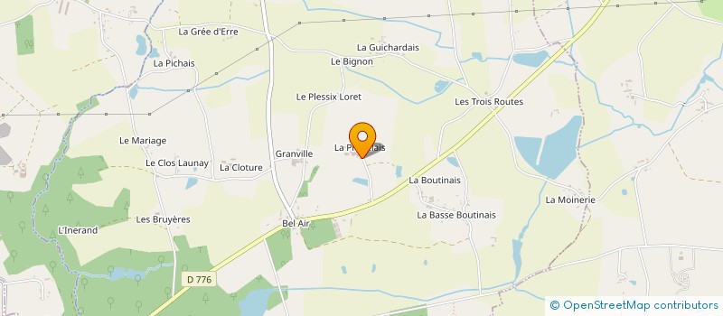 localisation de l'entreprise GAEC LA CHAPELLE  LA CHAPELLE-BOUEXIC