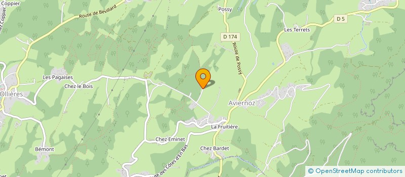 localisation de l'entreprise GAEC LA CHARBONNIERE à FILLIERE
