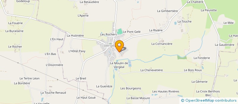 localisation de l'entreprise GAEC LA CHELLUERE à DOMALAIN