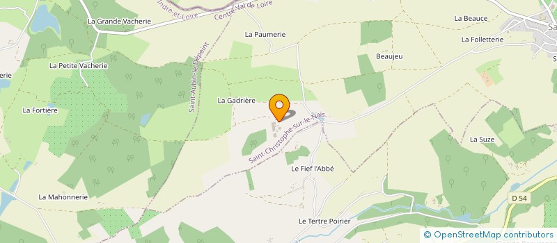 localisation de l'entreprise GAEC LA CHEVALLERIE à SAINT-CHRISTOPHE-SUR-LE-NAIS