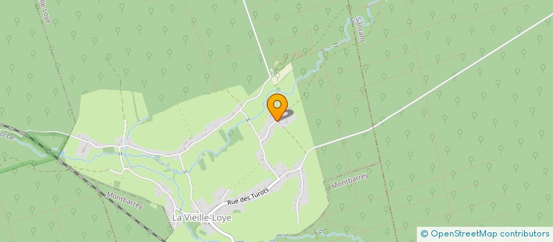 localisation de l'entreprise GAEC LA CLAIRIERE DE CHAUX  LA VIEILLE-LOYE