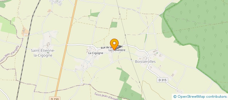 localisation de l'entreprise GAEC LA CLAVELIERE  PLAINE-D'ARGENSON