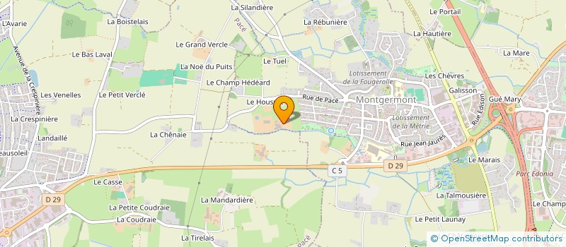 localisation de l'entreprise GAEC LA CLE DES CHAMPS à MONTGERMONT