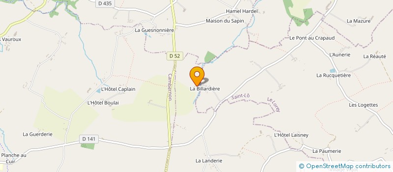localisation de l'entreprise GAEC LA COLOMBRIE à NOTRE-DAME-DE-CENILLY
