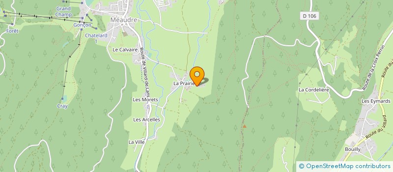 localisation de l'entreprise GAEC LA COMBE BERNARD à AUTRANS-MEAUDRE EN VERCORS
