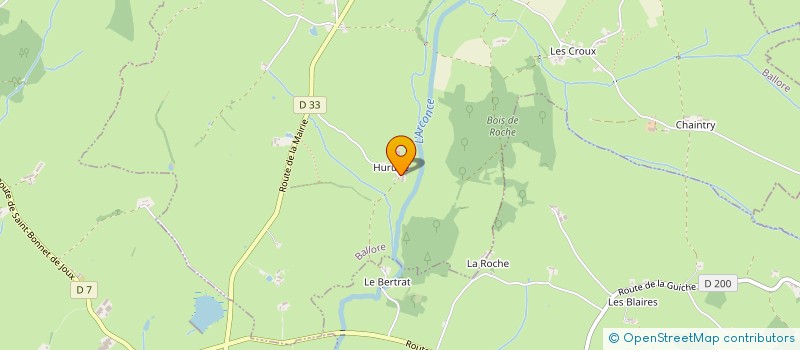 localisation de l'entreprise GAEC LA COMBE D'HURUGE  BALLORE