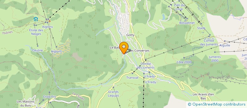 localisation de l'entreprise GAEC LA COMBE DE BORDERAN à LA CLUSAZ