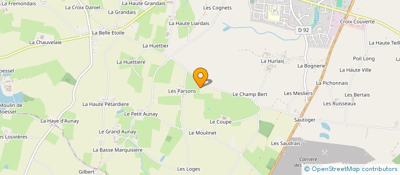 localisation de l'entreprise GAEC LA CORBELLIERE à CHAUVIGNE