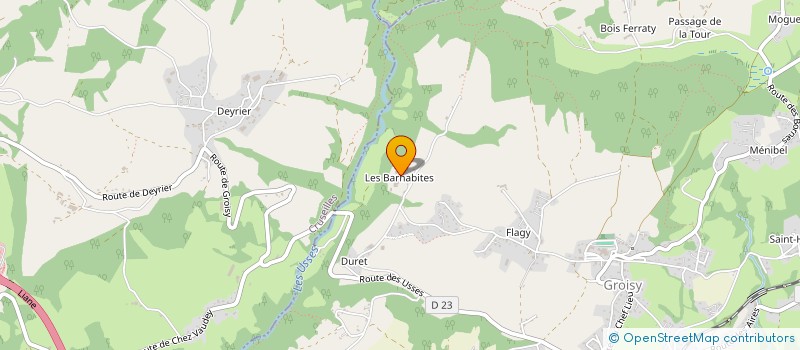 localisation de l'entreprise GAEC LA CORDANIRE à GROISY