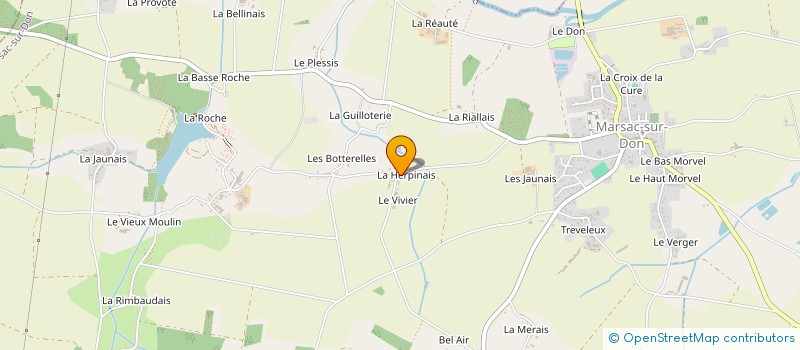 localisation de l'entreprise GAEC LA COULEE à MARSAC-SUR-DON