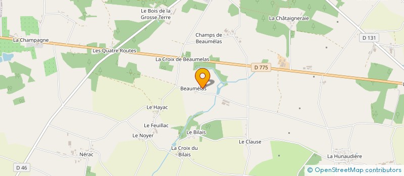 localisation de l'entreprise GAEC LA COUR à AVESSAC