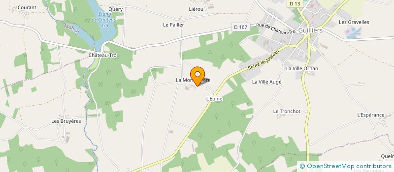 localisation de l'entreprise GAEC LA CREME RIT  GUILLIERS