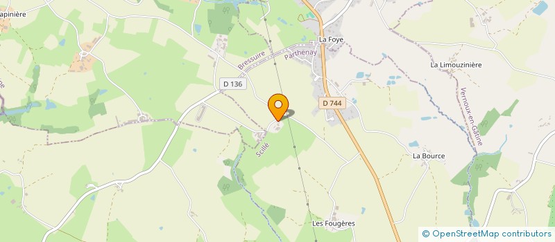 localisation de l'entreprise GAEC LA CRETINIERE à SAINT-PAUL-EN-GATINE