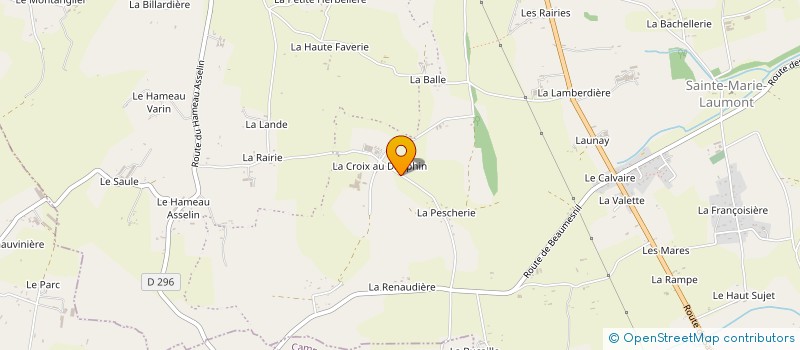 localisation de l'entreprise GAEC LA CROIX AU DAUPHIN  SOULEUVRE EN BOCAGE