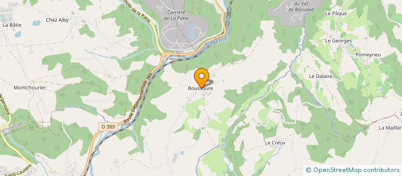 localisation de l'entreprise GAEC LA CROIX FLEURIE à SAINT-GENIS-L ARGENTIERE
