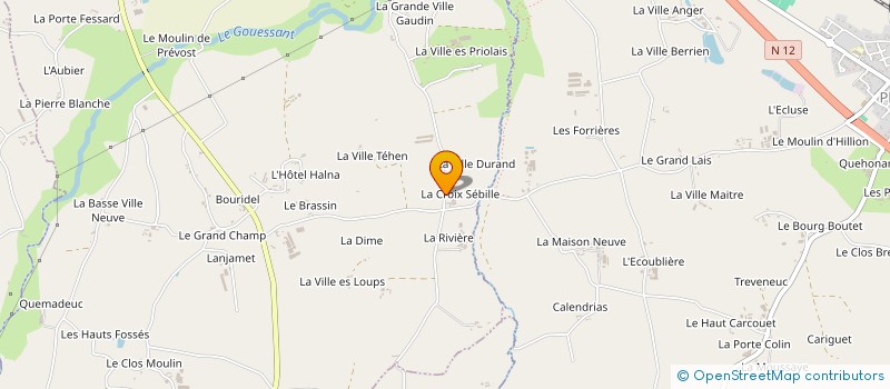 localisation de l'entreprise GAEC LA CROIX SEBILLE à LAMBALLE-ARMOR