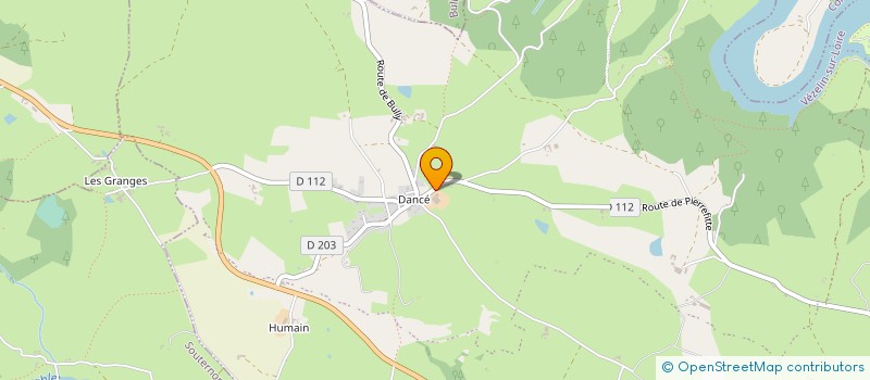localisation de l'entreprise GAEC LA DANCEENNE à VEZELIN-SUR-LOIRE