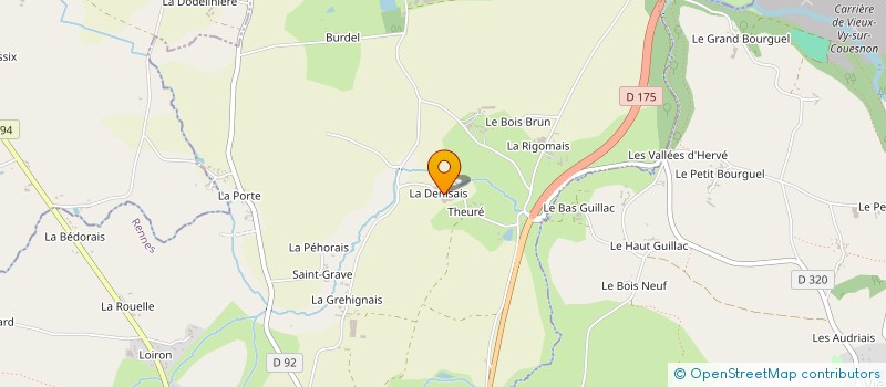 localisation de l'entreprise GAEC LA DENISAIS à SENS-DE-BRETAGNE