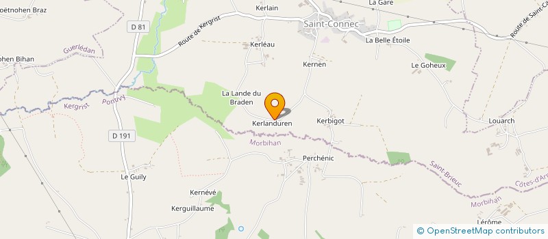 localisation de l'entreprise GAEC LA DOUDOUTIERE  SAINT-CONNEC