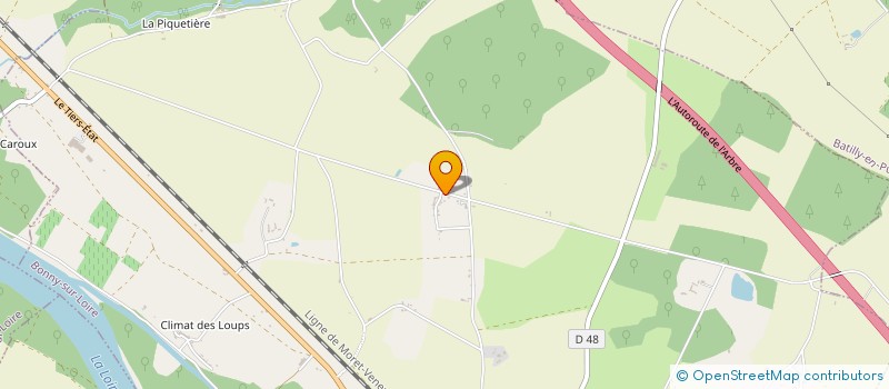 localisation de l'entreprise GAEC LA FAISANDERIE DU COUDRAY à BONNY-SUR-LOIRE