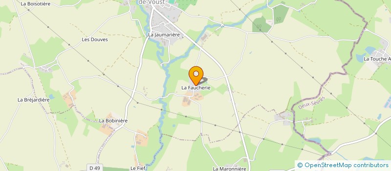 localisation de l'entreprise GAEC LA FAUCHERIE  SAINT-HILAIRE-DE-VOUST