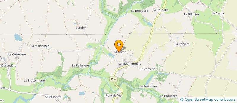 localisation de l'entreprise GAEC LA FAVERIE à LE POIRE-SUR-VIE
