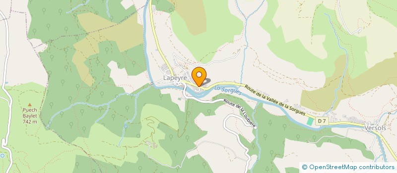 localisation de l'entreprise GAEC LA FEDE VAGABONDE à VERSOLS-ET-LAPEYRE