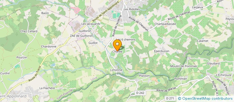 localisation de l'entreprise GAEC LA FERME AUX MILLLE FRUITS  MACLAS