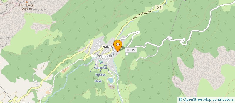 localisation de l'entreprise GAEC LA FERME D EN HAUT  LE REPOSOIR