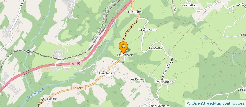 localisation de l'entreprise GAEC LA FERME DE CHAMBELLY à FILLIERE