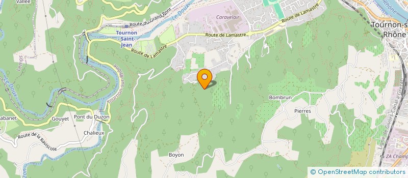 localisation de l'entreprise GAEC LA FERME DE L'ARBRE à TOURNON-SUR-RHONE