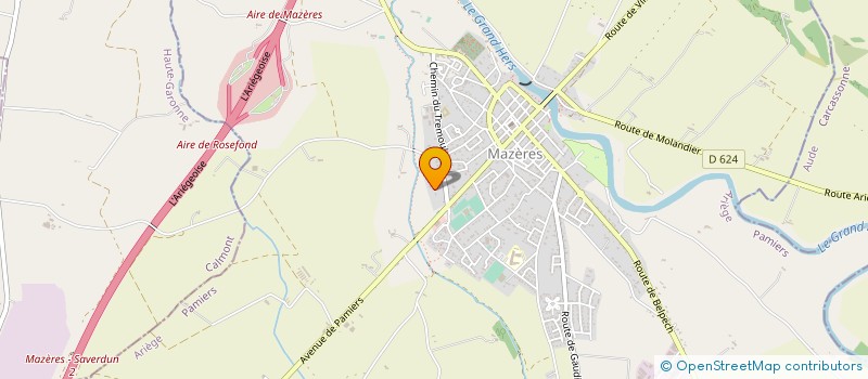 localisation de l'entreprise GAEC LA FERME DE L ESTANQUET à MAZERES
