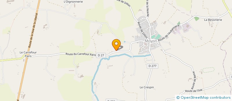 localisation de l'entreprise GAEC LA FERME DE L'ISLE à MOYON VILLAGES