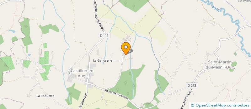 localisation de l'entreprise GAEC LA FERME DE LA BOISERIE  CASTILLON-EN-AUGE