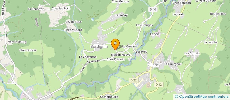 localisation de l'entreprise GAEC LA FERME DE LA CRUSAZ à BURDIGNIN