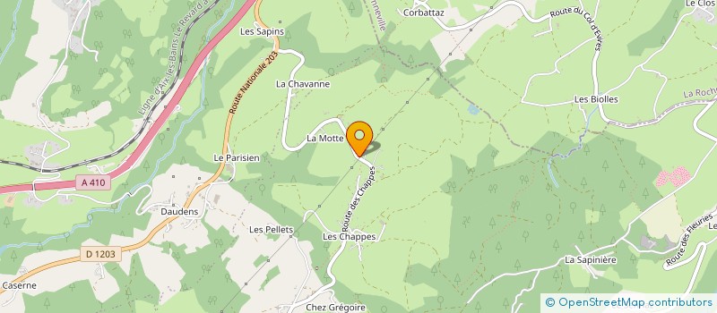 localisation de l'entreprise GAEC LA FERME DE LA MOTTE à FILLIERE