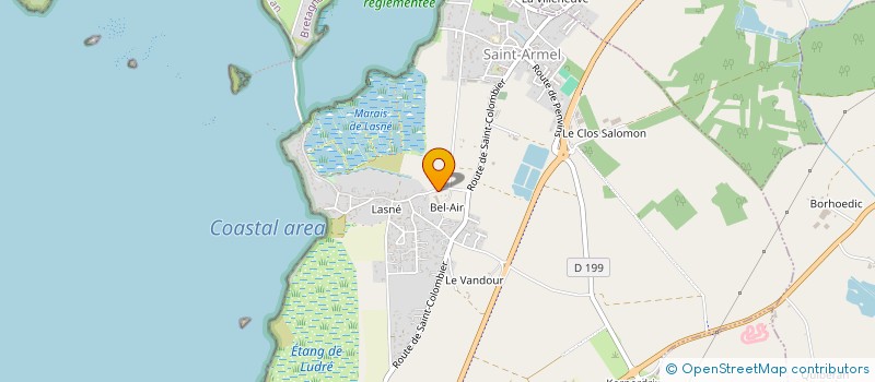 localisation de l'entreprise GAEC LA FERME DE LASNE  SAINT-ARMEL