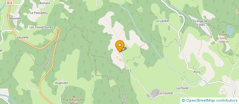 localisation de l'entreprise GAEC LA FERME DE LUNE à SAINT-ETIENNE-DE-CHOMEIL