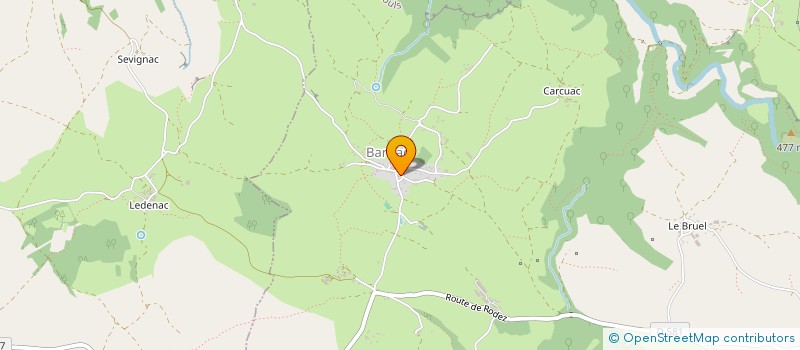 localisation de l'entreprise GAEC LA FERME DE MAYRINHAC  RODELLE