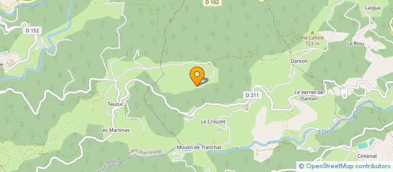 localisation de l'entreprise GAEC LA FERME DE PISSE RENARD à SAINT-ETIENNE-DE-SERRE