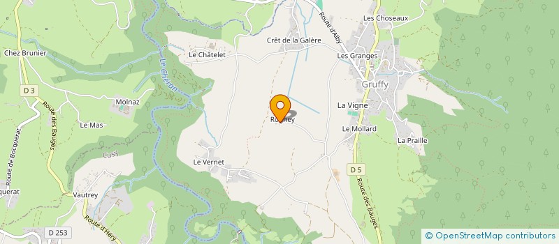 localisation de l'entreprise GAEC LA FERME DE ROGNEY à GRUFFY