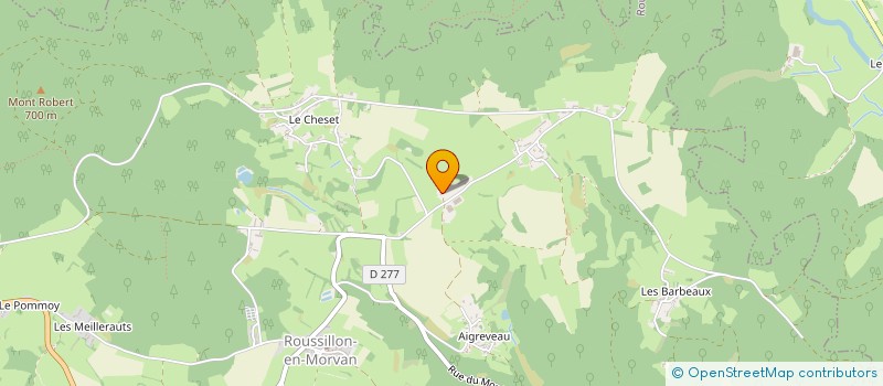 localisation de l'entreprise GAEC LA FERME DE ROUSSILLON  ROUSSILLON-EN-MORVAN