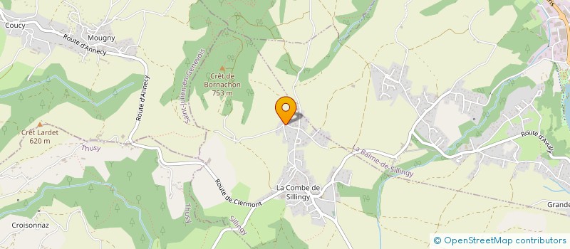 localisation de l'entreprise GAEC LA FERME DE SUBLESSY à SILLINGY