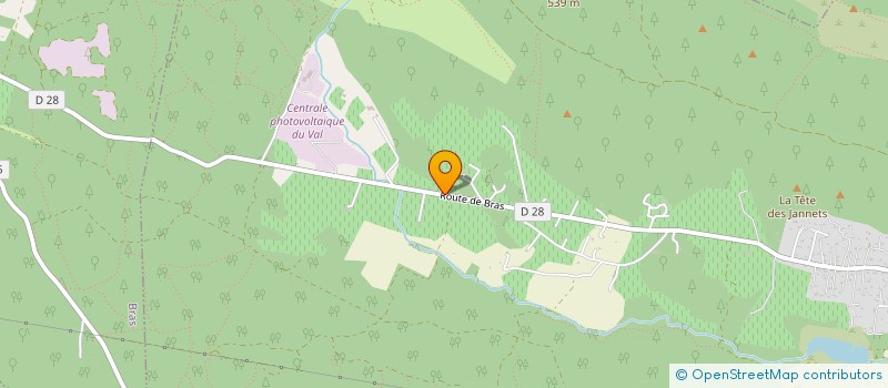 localisation de l'entreprise GAEC LA FERME DEI BENVENGUT  LE VAL