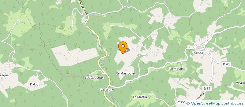 localisation de l'entreprise GAEC - LA FERME DES 3 RENARDS à BESSE