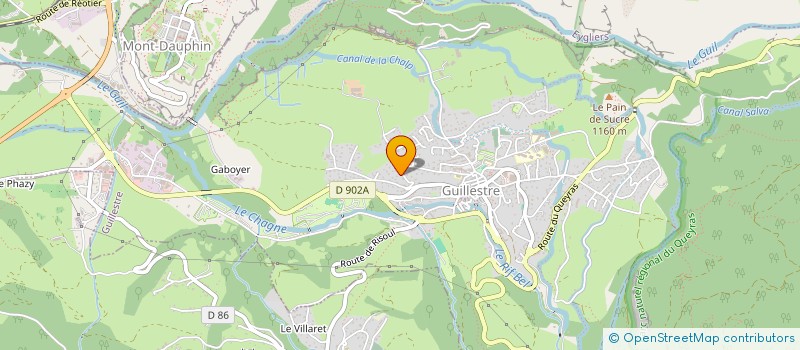 localisation de l'entreprise GAEC LA FERME DES 4 VENTS à GUILLESTRE